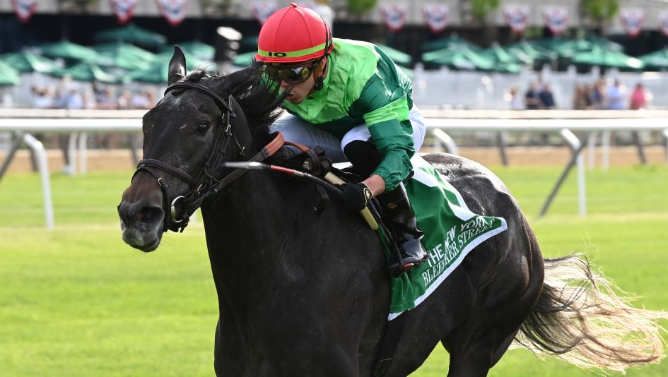 Bleecker Street wins The New York Stakes GI *photo by Joe Labozetta